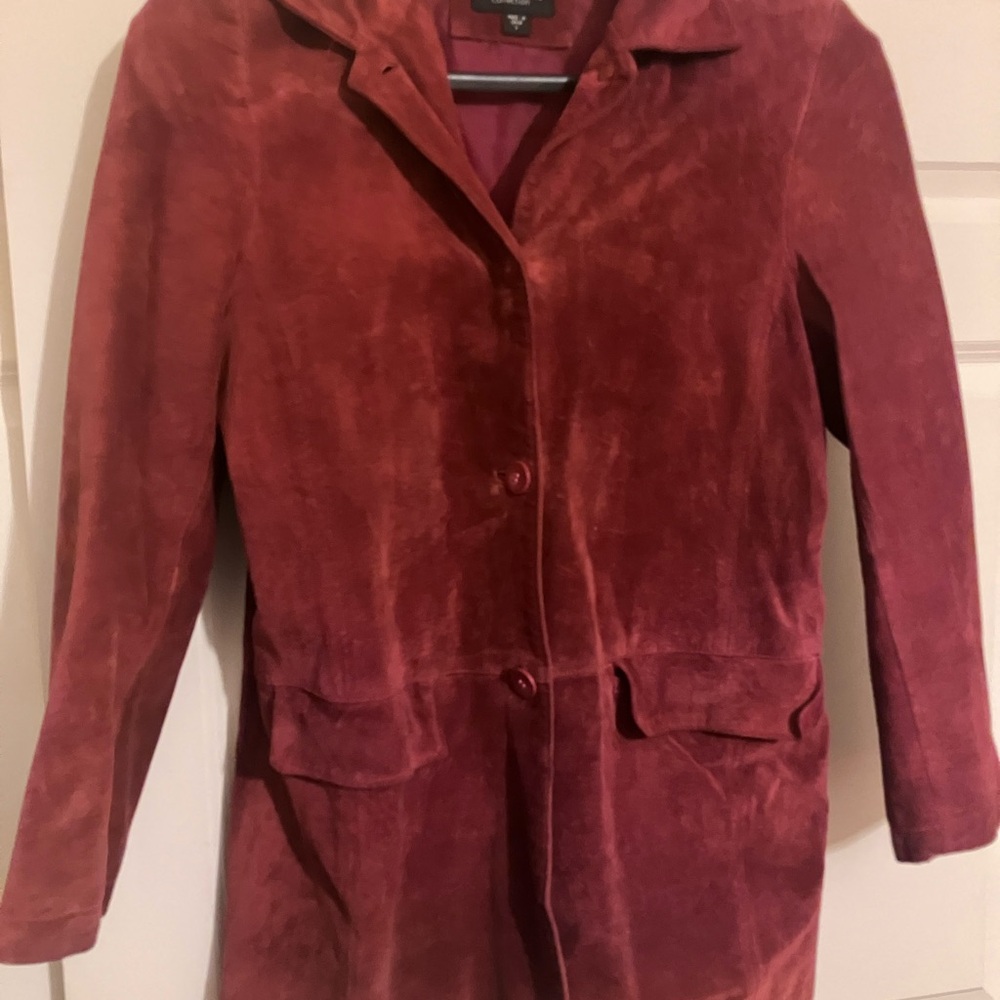 Women's Red Suede Jacket